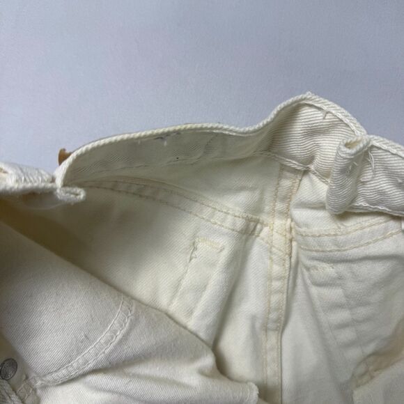 vintage White Tab 900 Series Levi's High Waist Tapered Leg Off White/Cream Sz 11 - Picture 13 of 16